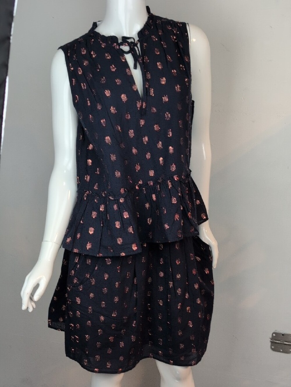 J.Crew Sleeveless Skirt And Top Set with Rose Gold